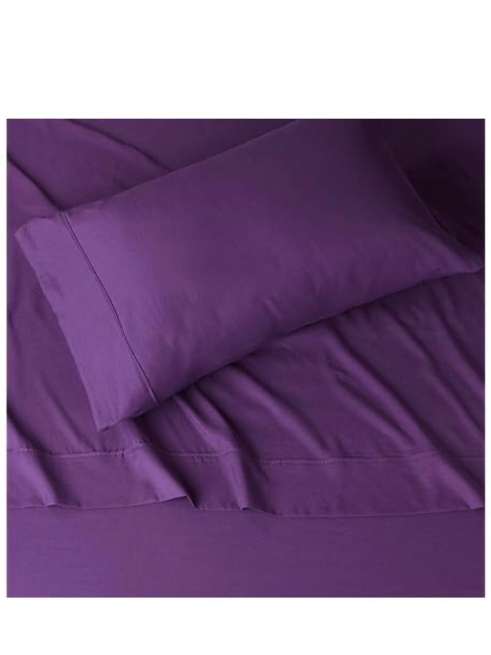 Amazon Essentials Plum Microfiber Sheet Set - 3 Piece Twin - Picture 4 of 7
